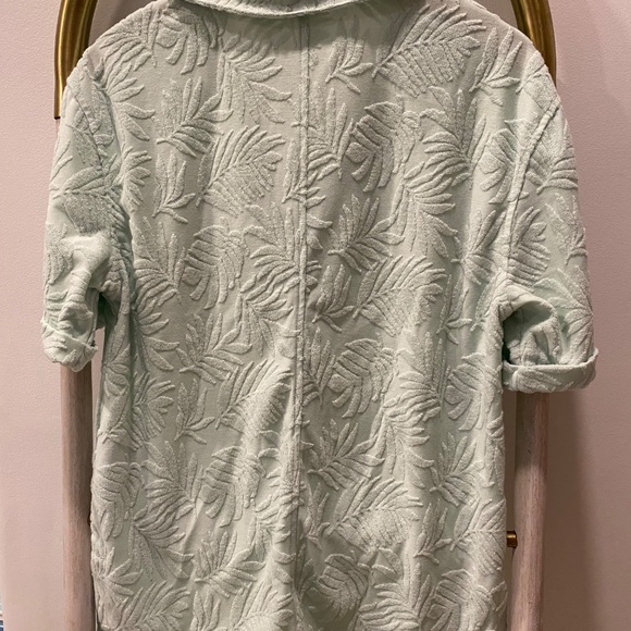 7 For All Mankind 2 Piece Terry Cloth Top XS , Short M Mint Set - Picture 6 of 10